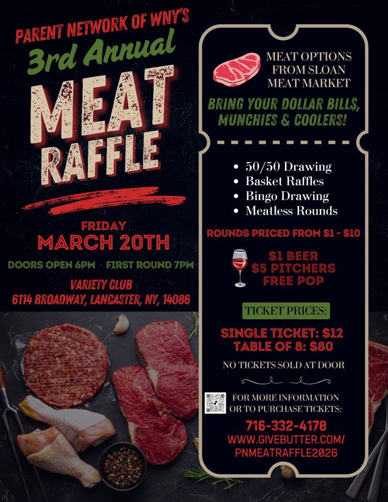 meat raffle flyer